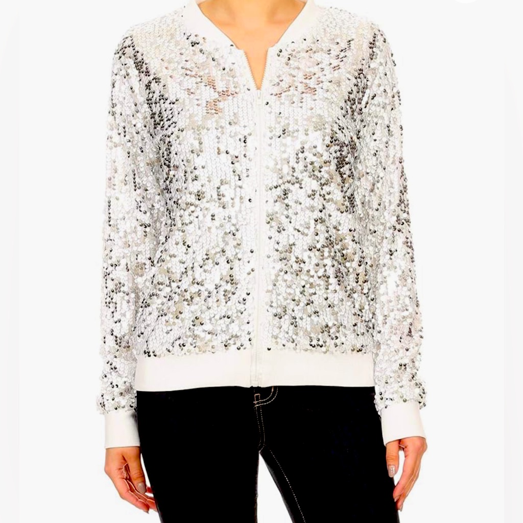 Silver Sequin Jacket